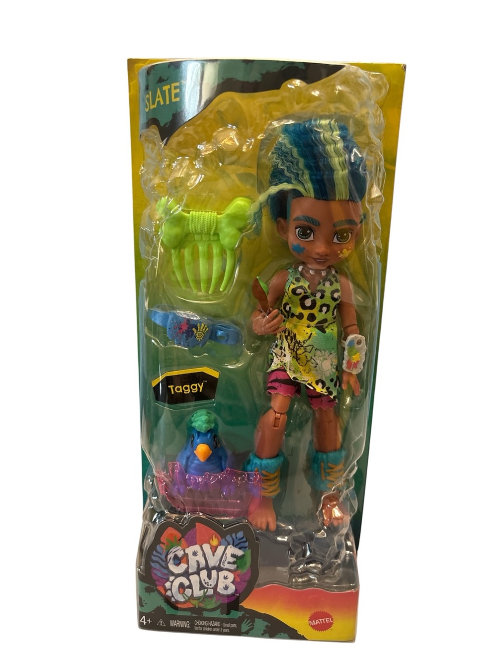 Mattel Slate Doll with Blue-Green Hair and Neon Outfit